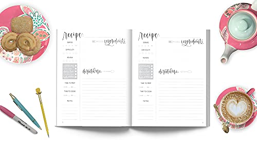 Recipe Book: A Blank Create Your Own Cookbook