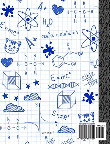 Graph Paper Notebook, Quad Ruled 5 squares per inch: Math and Science Composition Notebook for Students (Graph paper notebooks)