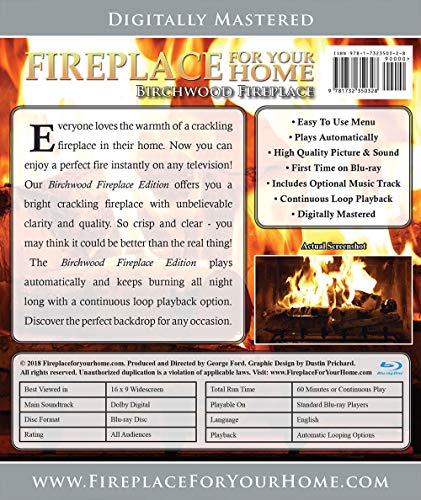 Fireplace For Your Home: Birchwood Fireplace Edition Blu-ray Disc #13