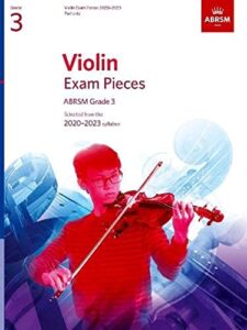 violin exam pieces 2020-2023, abrsm grade 3, part: selected from the 2020-2023 syllabus (abrsm exam pieces)