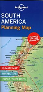 lonely planet south america planning map 1