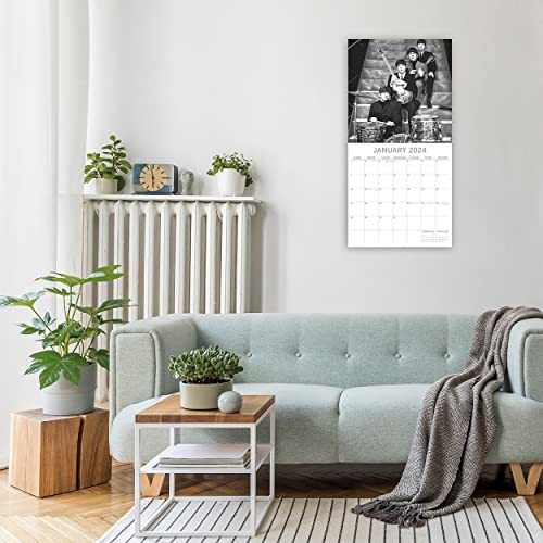 2024 Square Wall Calendar - The Ƀeatles 12 x 12 Inch Monthly View, 16-Month, Art Theme, Includes 180 Reminder Stickers