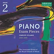 piano exam pieces 2005-2006