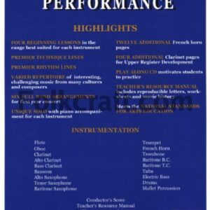 Premier Performance - Drums - Book 1