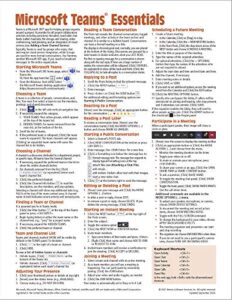 teams for microsoft 365 quick reference guide (cheat sheet of instructions, tips & shortcuts - laminated card)