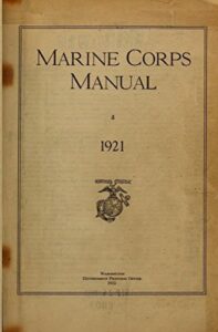 the marine corps manual 1921