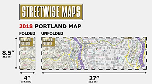 Streetwise Portland Map - Laminated City Center Street Map of Portland, Oregon (Michelin Streetwise Maps)