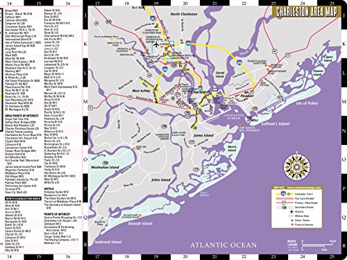 Streetwise Charleston Map - Laminated City Center Street Map of Charleston, South Carolina (Michelin Streetwise Maps)