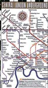 streetwise london underground map: laminated map of the london underground, england (michelin streetwise maps)