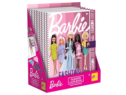Lisciani Barbie Sketchbook Trendy Look Fashion Studio Models to Dress Up Creative Game Felt Pens and Colouring Pencils for Girls from 5 Years
