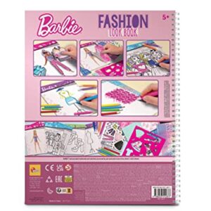 Lisciani Barbie Sketchbook Trendy Look Fashion Studio Models to Dress Up Creative Game Felt Pens and Colouring Pencils for Girls from 5 Years