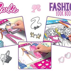 Lisciani Barbie Sketchbook Trendy Look Fashion Studio Models to Dress Up Creative Game Felt Pens and Colouring Pencils for Girls from 5 Years