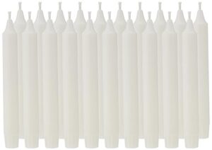 ikea candle chandelier stick (20 pack) unscented white, 7.5"