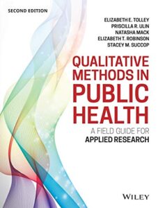 qualitative methods in public health: a field guide for applied research (jossey-bass public health)