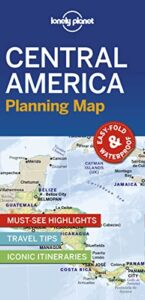 lonely planet central america planning map 1