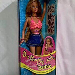 Butterfly Art BARBIE Doll w Cool Decorations (1998)