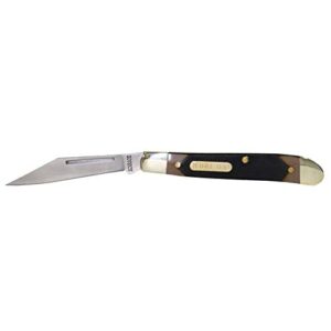 Old Timer 12OT Pal Traditional Folding Pocket Knife with 2.2in High Carbon Stainless Steel Blade, Sawcut Handle, and Convenient Size for EDC, Whittling, Camping, Hunting, General Use, and Outdoors