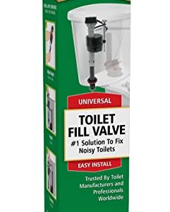 Fluidmaster 400A Anti-Siphon Universal Toilet Tank Fill Valve,Black