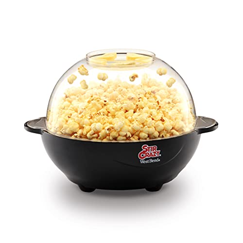 West Bend Popcorn Machine, Stir Crazy Black