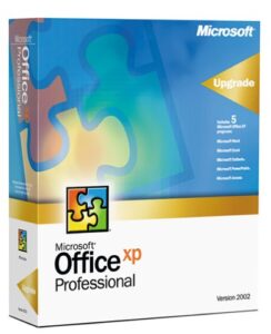 microsoft office xp professional upgrade [old version]
