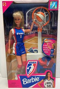 wnba basketball blonde barbie doll by mattel