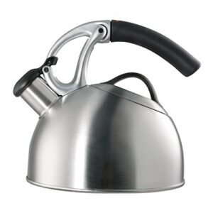 oxo brew uplift tea kettle - brushed stainless steel, 2 quarts