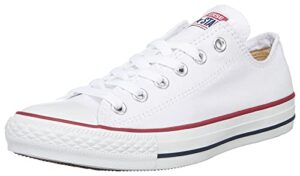 converse unisex chuck taylor all star low top optical white sneakers - 5 b(m) us women / 3 d(m) us men