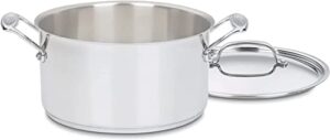 cuisinart 744-24 chef's classic stainless stockpot with cover, 6-quart,silver