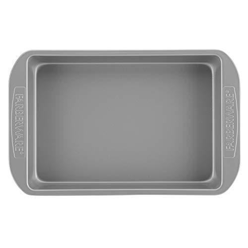 Farberware Nonstick Bakeware Baking Pan / Nonstick Cake Pan, Rectangle - 9 Inch x 13 Inch, Gray