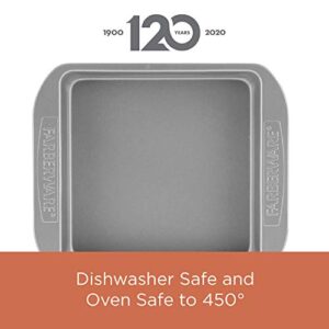 Farberware Nonstick Bakeware Baking Pan / Nonstick Cake Pan, Rectangle - 9 Inch x 13 Inch, Gray