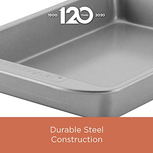 Farberware Nonstick Bakeware Baking Pan / Nonstick Cake Pan, Rectangle - 9 Inch x 13 Inch, Gray