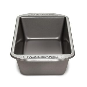 farberware nonstick bakeware 9-inch x 5-inch loaf pan, gray -
