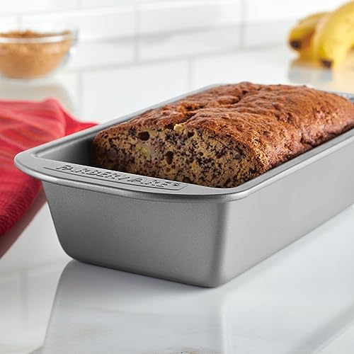Farberware Nonstick Bakeware 9-Inch x 5-Inch Loaf Pan, Gray -