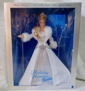 holiday visions series: winter fantasy barbie doll