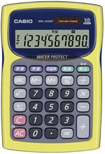 casio mini calculator just type wm-200mt-yw-n yellow (japan import)
