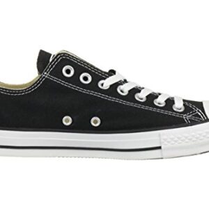 Converse Chuck Taylor All Star Canvas Low Top Sneaker, Black/White ,9 US Men/11 US Women