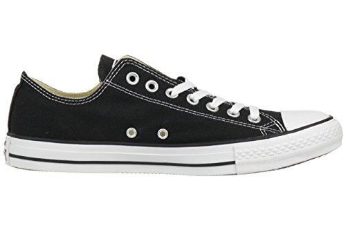 Converse Chuck Taylor All Star Canvas Low Top Sneaker, Black/White ,9 US Men/11 US Women