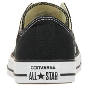 Converse Chuck Taylor All Star Canvas Low Top Sneaker, Black/White ,9 US Men/11 US Women
