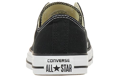 Converse Chuck Taylor All Star Canvas Low Top Sneaker, Black/White ,9 US Men/11 US Women