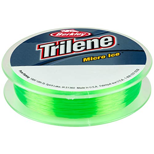 Berkley Trilene® Micro Ice®, Clear Steel, 6-Pound Break Strength, 110yd Monofilament Fishing Line, Suitable for Freshwater Environments