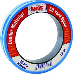 ande fcw50-30 clear fluorocarbon leader, 50-yard, 30-pound