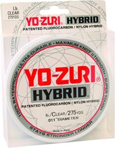 yo-zuri 275-yard hybrid monofilament fishing line, clear, 20-pound