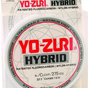 Yo-Zuri 275-Yard Hybrid Monofilament Fishing Line, Clear, 20-Pound