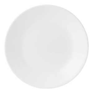 corelle vitrelle livingware bread and butter plate, triple layer glass and chip resistant, 6-3/4-inch round plate, white