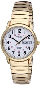 timex men's t20471 easy reader 35mm gold-tone stainless steel expansion band watch