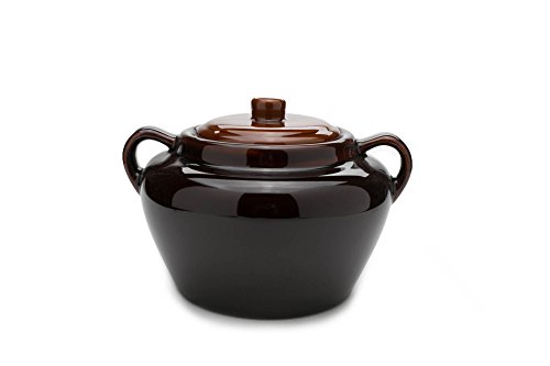 Fox Run 0350 Stoneware Bean Pot, 9.75 inches, Brown