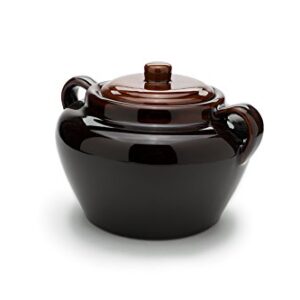 Fox Run 0350 Stoneware Bean Pot, 9.75 inches, Brown