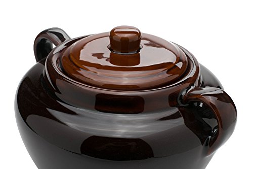 Fox Run 0350 Stoneware Bean Pot, 9.75 inches, Brown