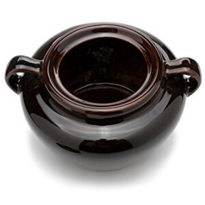 Fox Run 0350 Stoneware Bean Pot, 9.75 inches, Brown