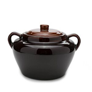 Fox Run 0350 Stoneware Bean Pot, 9.75 inches, Brown